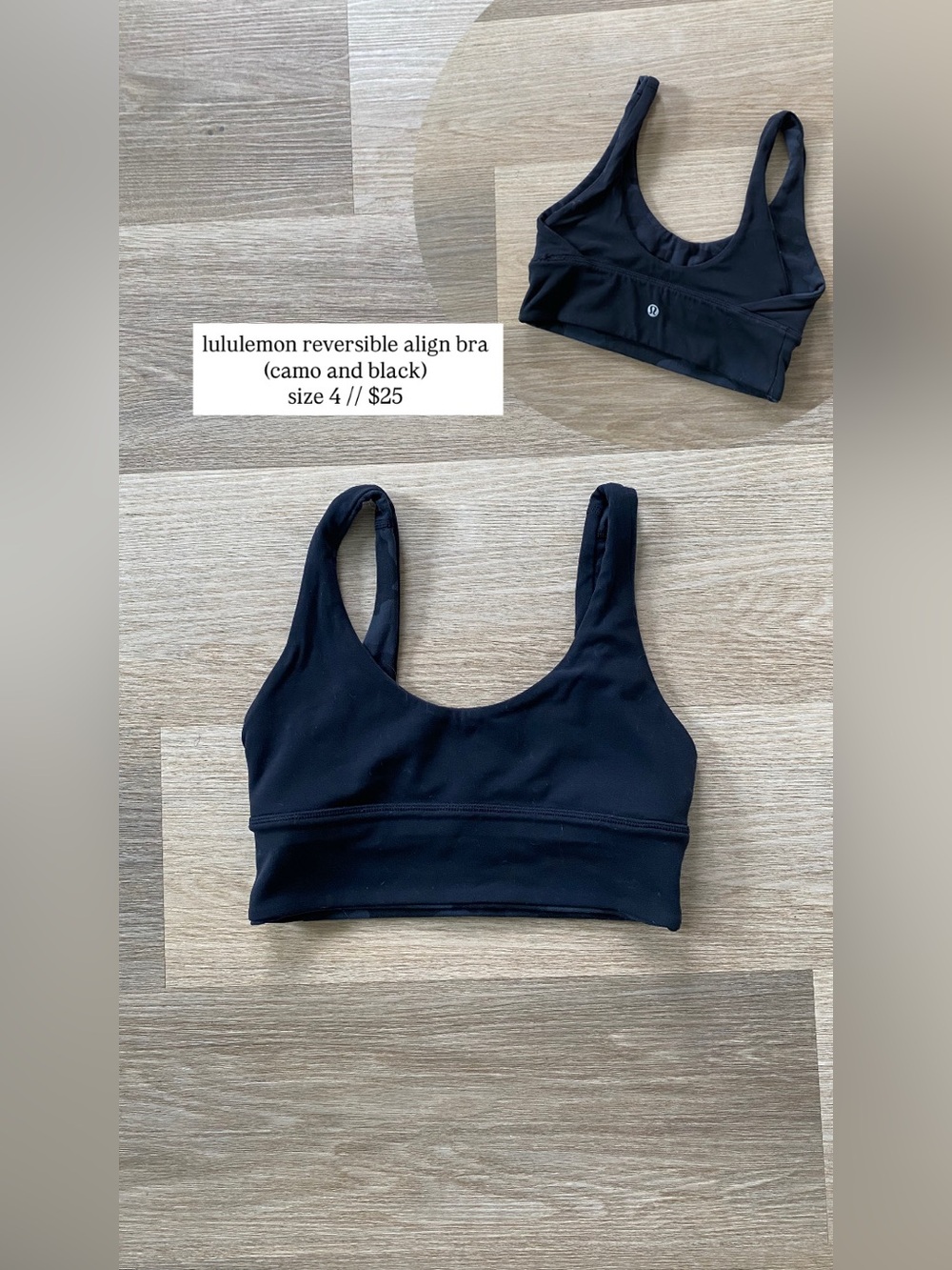 lululemon reversible align bra size 4